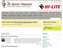 Tablet Screenshot of myairportoperations.com
